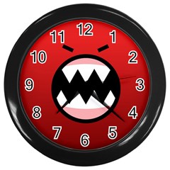 Funny Angry Wall Clock (black) by Ket1n9