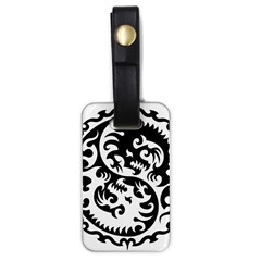 Ying Yang Tattoo Luggage Tag (one Side) by Ket1n9