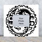 Ying Yang Tattoo White Wall Photo Frame 5  x 7  Front