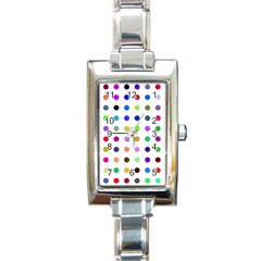 Circle Pattern(1) Rectangle Italian Charm Watch by Ket1n9