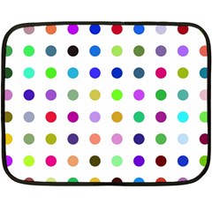 Circle Pattern(1) Two Sides Fleece Blanket (mini) by Ket1n9