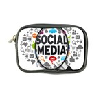 Social Media Computer Internet Typography Text Poster Coin Purse Front