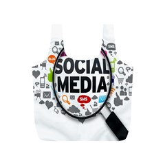 Social Media Computer Internet Typography Text Poster Full Print Recycle Bag (s) by Ket1n9