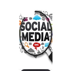 Social Media Computer Internet Typography Text Poster Iphone 14 Plus Black Uv Print Case by Ket1n9