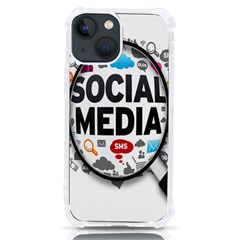 Social Media Computer Internet Typography Text Poster Iphone 13 Mini Tpu Uv Print Case by Ket1n9