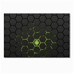 Green Android Honeycomb Gree Postcard 4 x 6  (Pkg of 10) Front