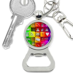 Colorful 3d Social Media Bottle Opener Key Chain by Ket1n9