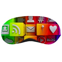 Colorful 3d Social Media Sleep Mask by Ket1n9