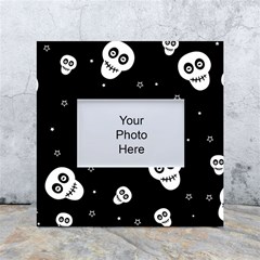 Skull Pattern White Box Photo Frame 4  X 6  by Ket1n9