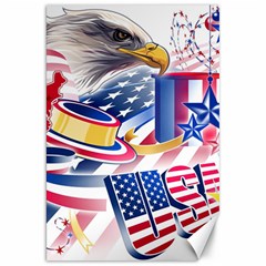 Independence Day United States Of America Canvas 20  X 30  by Ket1n9