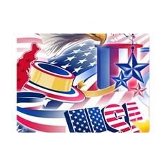 Independence Day United States Of America Premium Plush Fleece Blanket (mini) by Ket1n9