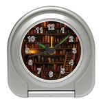 Books Library Travel Alarm Clock Front