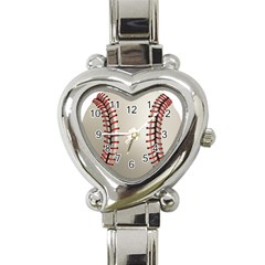 Baseball Heart Italian Charm Watch by Ket1n9