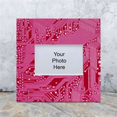 Pink Circuit Pattern White Box Photo Frame 4  X 6  by Ket1n9