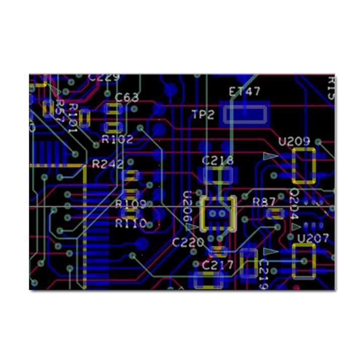 Technology Circuit Board Layout Sticker A4 (100 pack)