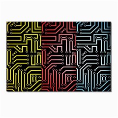 Circuit Board Seamless Patterns Set Postcard 4 x 6  (pkg Of 10) by Ket1n9