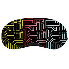 Circuit Board Seamless Patterns Set Sleep Mask by Ket1n9