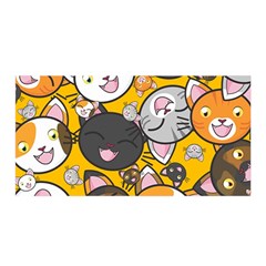 Cats-cute-kitty-kitties-kitten Satin Wrap 35  X 70  by Ket1n9