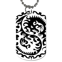 Ying Yang Tattoo Dog Tag (two Sides) by Ket1n9