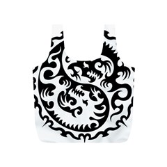 Ying Yang Tattoo Full Print Recycle Bag (s) by Ket1n9