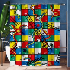 Snakes And Ladders Shower Curtain 60  X 72  (medium)  by Ket1n9