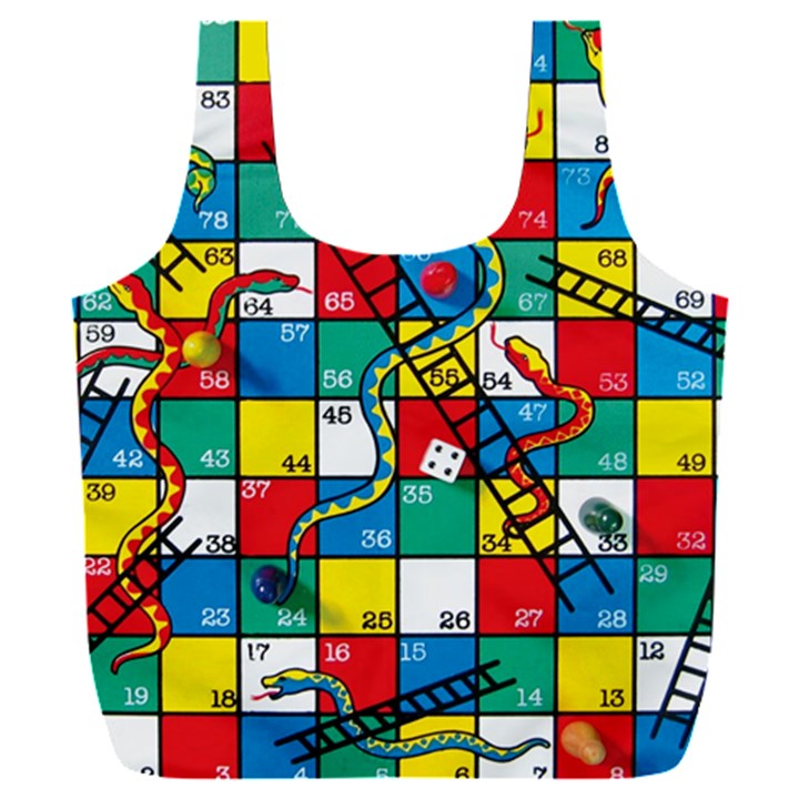 Snakes And Ladders Full Print Recycle Bag (XXL)