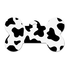 Animal-print-black-and-white-black Dog Tag Bone (two Sides) by Ket1n9