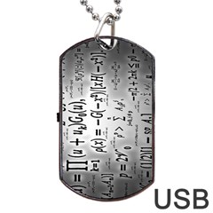 Science Formulas Dog Tag Usb Flash (one Side) by Ket1n9