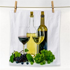 White-wine-red-wine-the-bottle Face Towel by Ket1n9