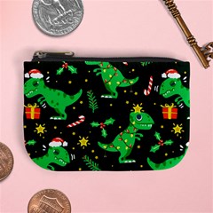 Christmas Funny Pattern Dinosaurs Mini Coin Purse by Ket1n9