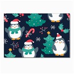 Colorful Funny Christmas Pattern Postcard 4 x 6  (Pkg of 10) Front