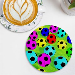 Balls Colors Uv Print Round Tile Coaster by Ket1n9