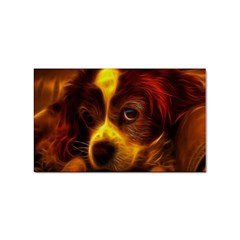 Cute 3d Dog Sticker Rectangular (100 Pack) by Ket1n9