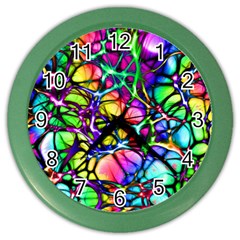 Network-nerves-nervous-system-line Color Wall Clock by Ket1n9