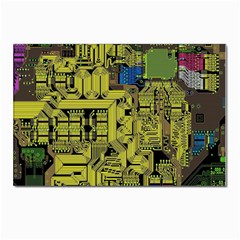 Technology Circuit Board Postcards 5  X 7  (pkg Of 10) by Ket1n9