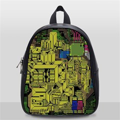 Technology Circuit Board School Bag (small) by Ket1n9