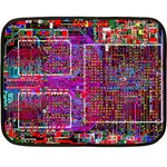 Technology Circuit Board Layout Pattern Fleece Blanket (Mini) 35 x27  Blanket