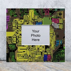 Technology Circuit Board White Wall Photo Frame 5  X 7  by Ket1n9