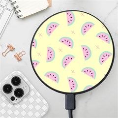 Watermelon Wallpapers  Creative Illustration And Patterns Wireless Fast Charger(black) by Ket1n9