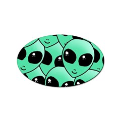 Art Alien Pattern Sticker (oval) by Ket1n9