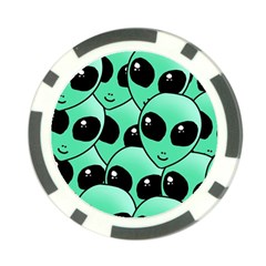 Art Alien Pattern Poker Chip Card Guard by Ket1n9