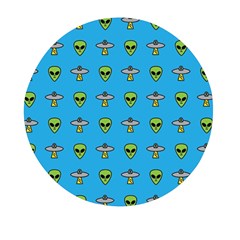 Alien Pattern Mini Round Pill Box by Ket1n9