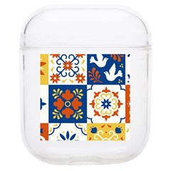 Mexican-talavera-pattern-ceramic-tiles-with-flower-leaves-bird-ornaments-traditional-majolica-style- Airpods 1/2 Case by Ket1n9