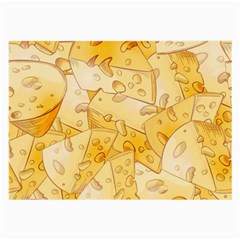 Cheese-slices-seamless-pattern-cartoon-style Large Glasses Cloth by Ket1n9