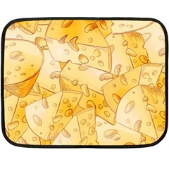 Cheese-slices-seamless-pattern-cartoon-style Fleece Blanket (mini) by Ket1n9