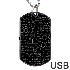 Medical Biology Detail Medicine Psychedelic Science Abstract Abstraction Chemistry Genetics Pattern Dog Tag Usb Flash (one Side) by Grandong