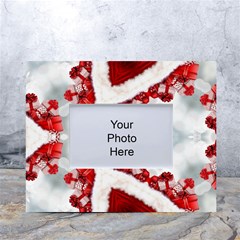 Christmas-background-tile-gifts White Tabletop Photo Frame 4 x6  by Grandong