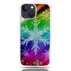 Christmas-snowflake-background Iphone 13 Mini Tpu Uv Print Case by Grandong