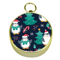 Colorful-funny-christmas-pattern      - Gold Compasses by Grandong