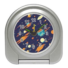 Space Galaxy Planet Universe Stars Night Fantasy Travel Alarm Clock by Grandong